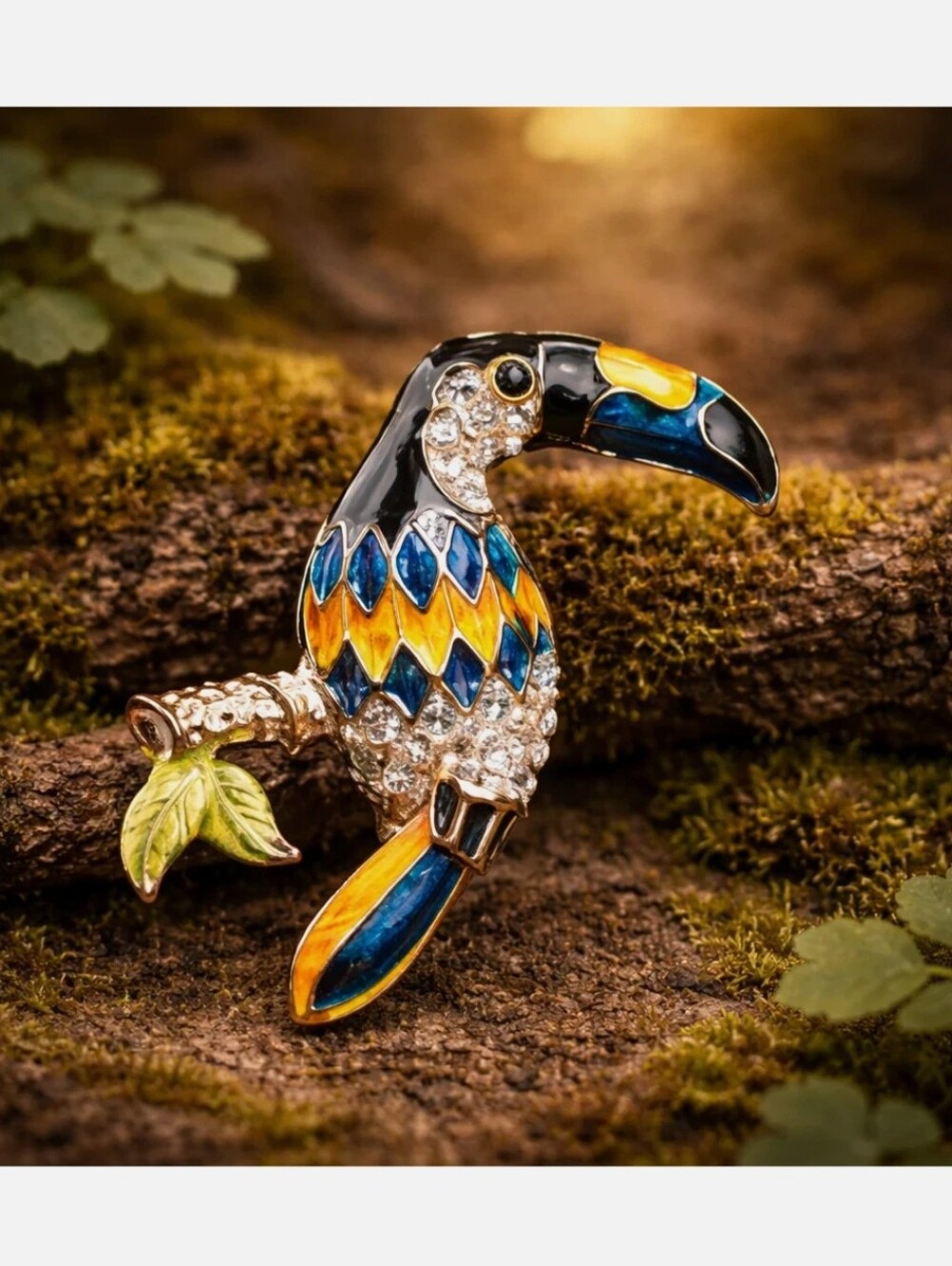 🌺Toucan Colorful Brooch Tropical Bird Tropical Jewelry Resort Wear